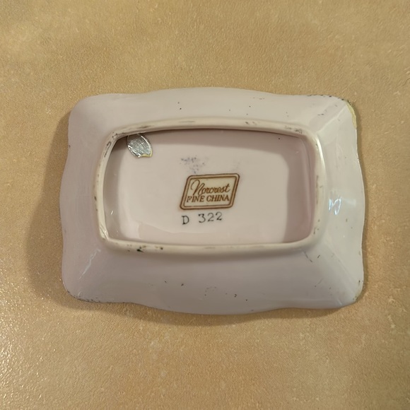 Vintage PAIR Of Norcrest Fine China Trinket Dish - Picture 3 of 7
